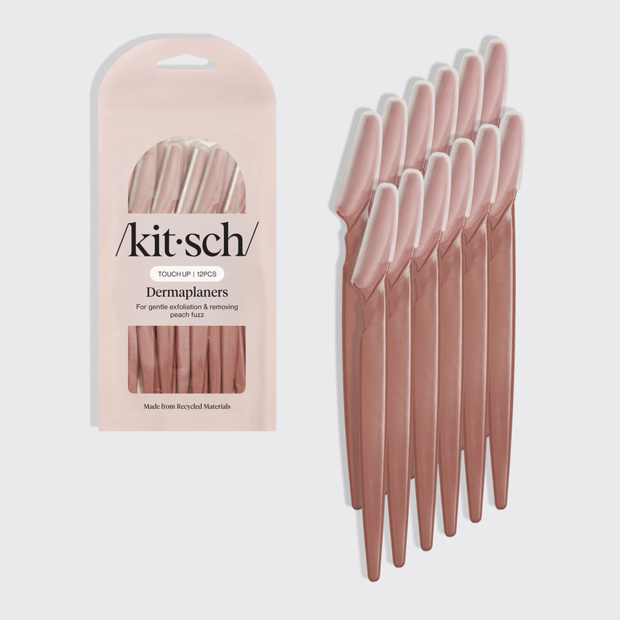 Kitsch Recycled Plastic Dermaplaners 12pc Set - Terracotta